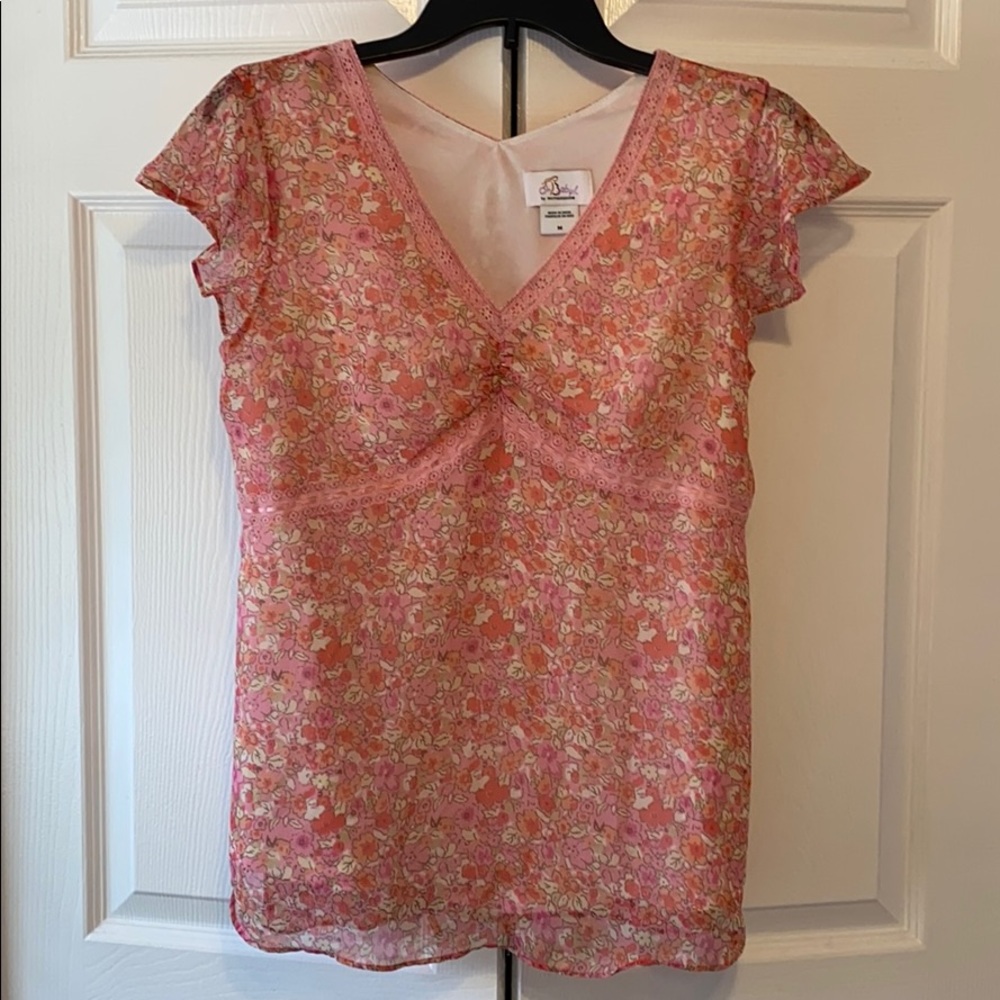 Oh Baby by Motherhood Floral Maternity Blouse